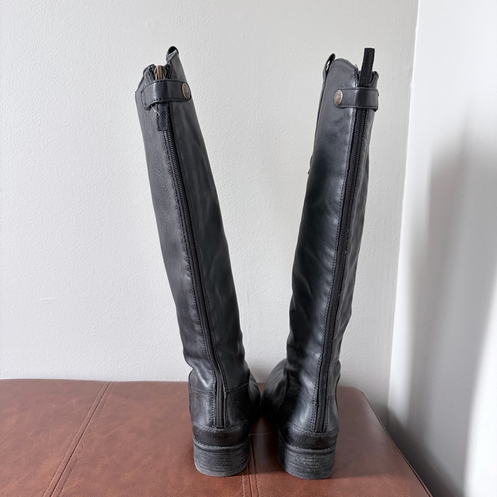 Sam Edelman Penny Leather Riding Boots - Black - Picture 6 of 10